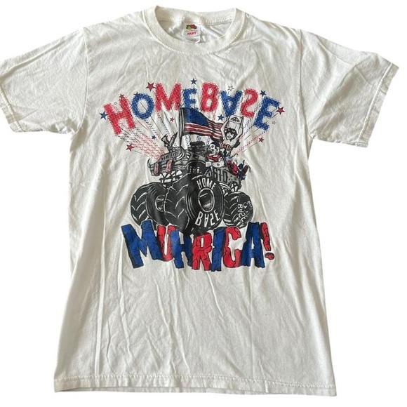 White vintage 90s homegrown tee with a bold graphic #grunge #muhrica - Picture 4 of 6